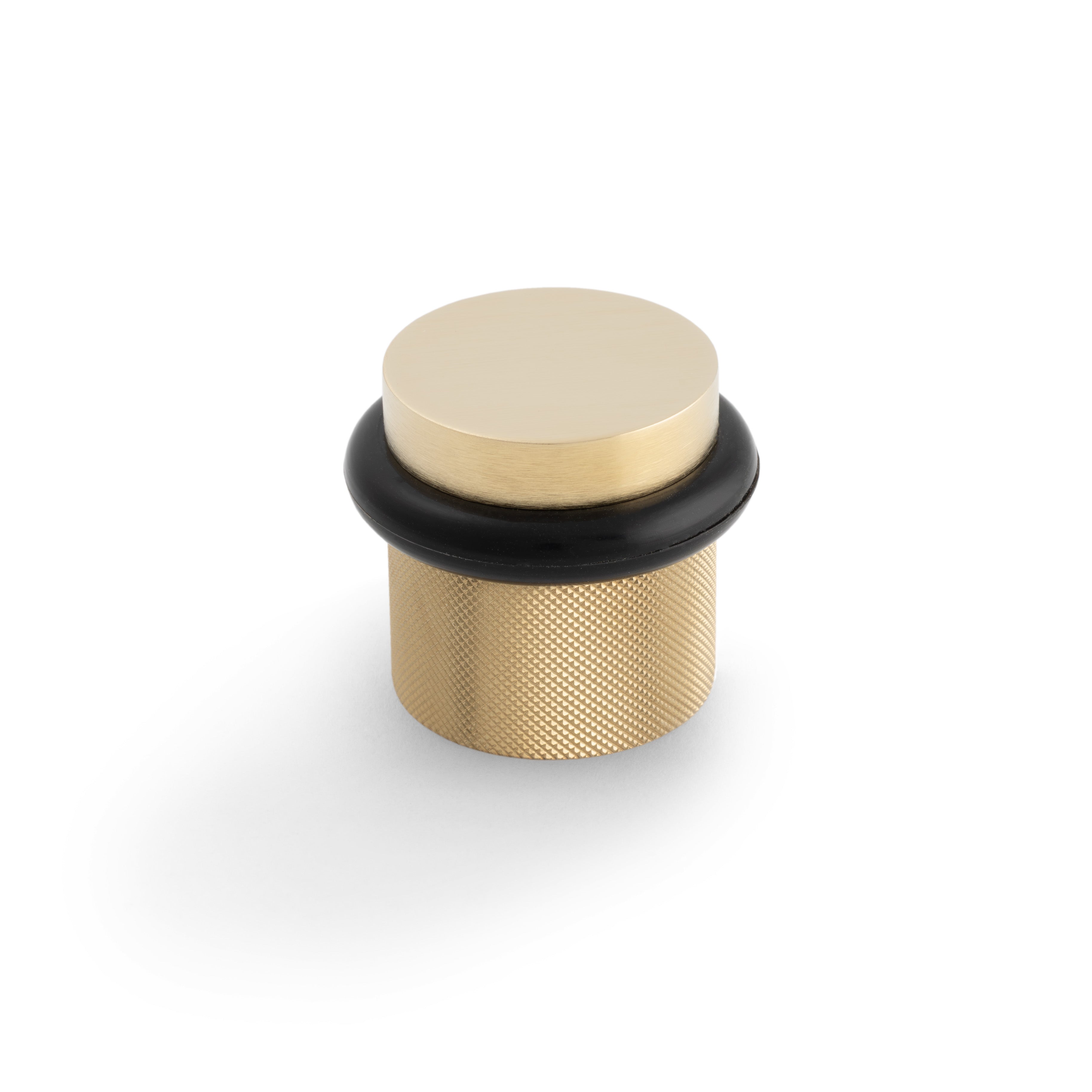 Valli – 38 x 35mm - Floor Mounted Knurled Doorstop - Concealed Fix