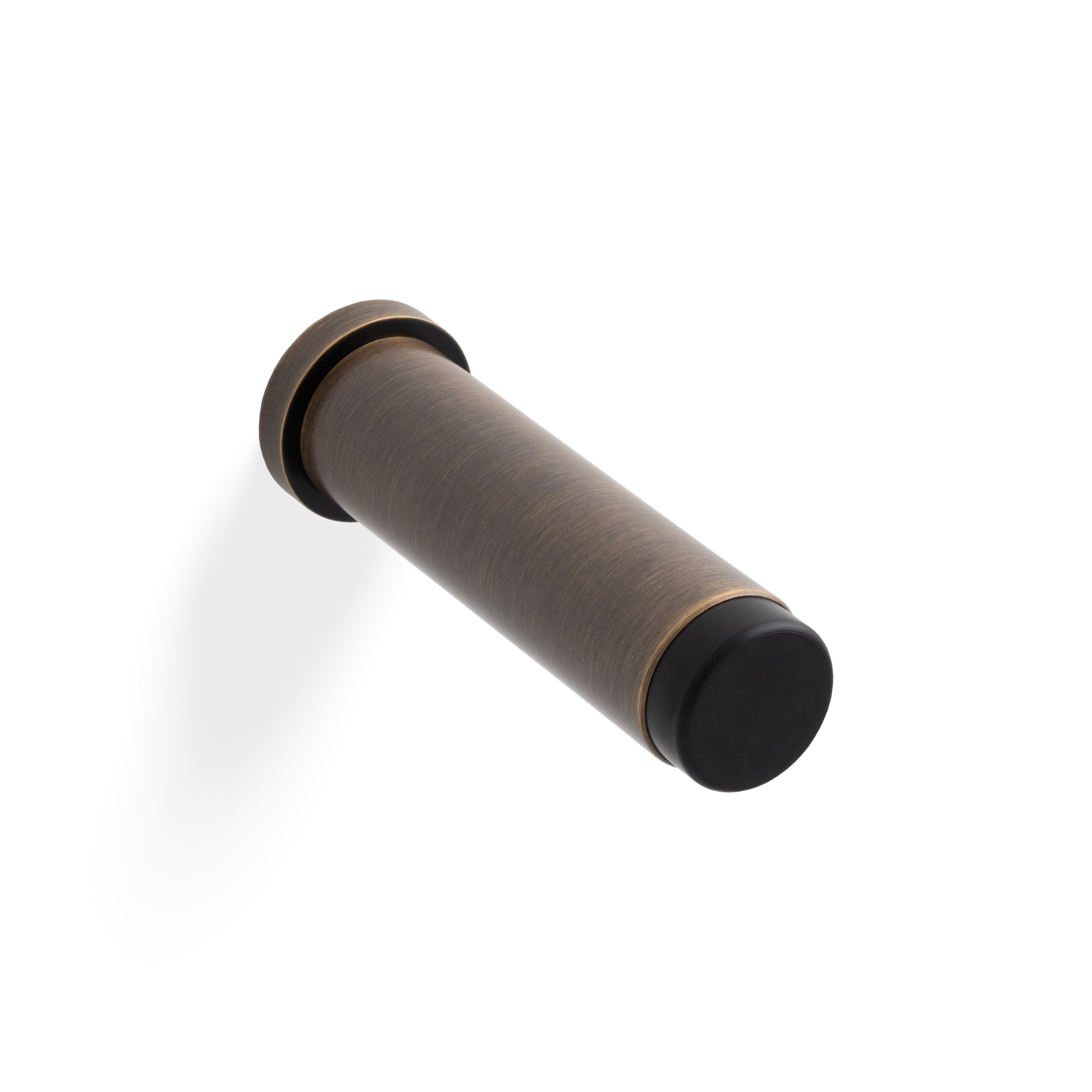 Valli – 76 x 20mm - Wall Mounted Plain Doorstop on Rose - Concealed Fix