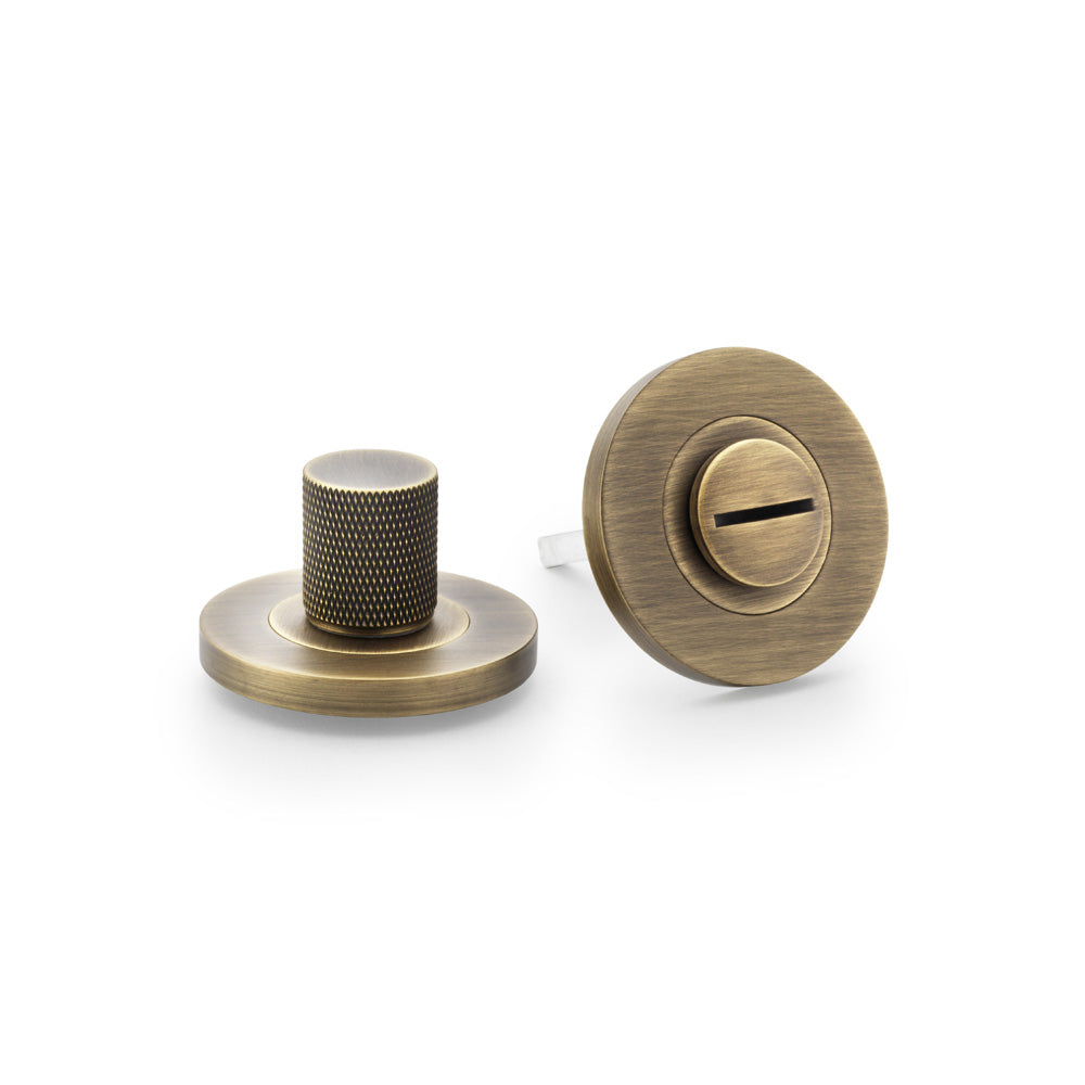 Round Rose - Slim - Knurled Bathroom Turn & Release