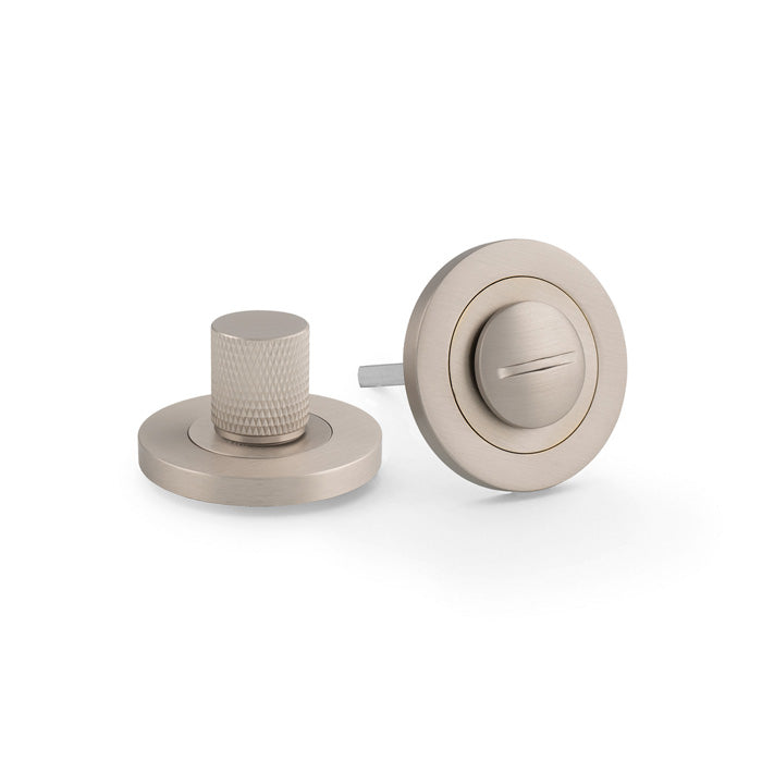 Round Rose - Slim - Knurled Bathroom Turn & Release