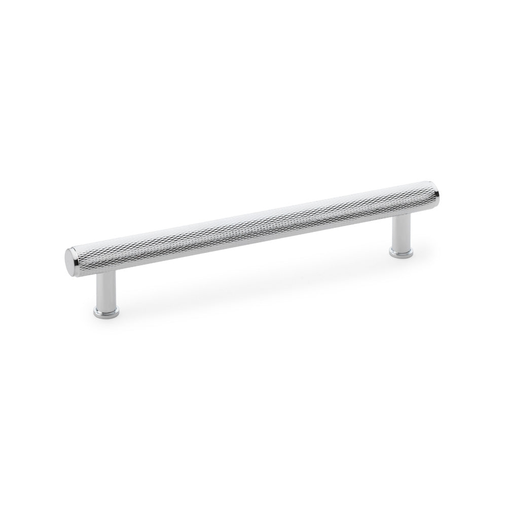 Crispin Knurled T-Bar Pull Handle — Polished Chrome