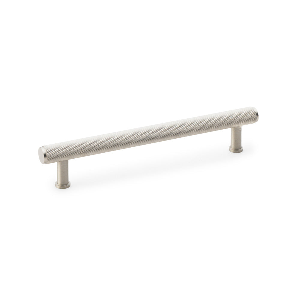 Crispin Knurled T-Bar Pull Handle — Satin Nickel