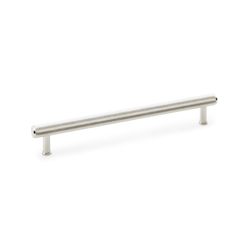 Crispin Knurled T-Bar Pull Handle — Polished Nickel