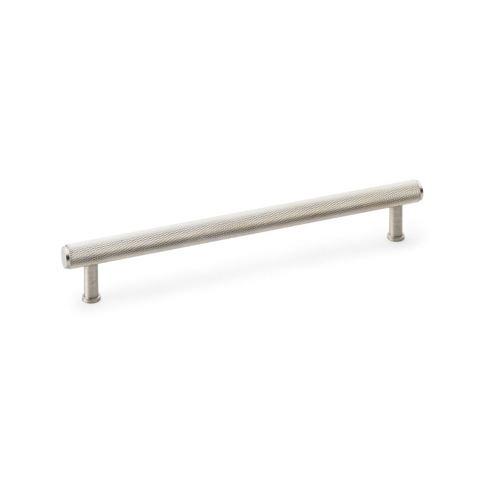 Crispin Knurled T-Bar Pull Handle — Satin Nickel