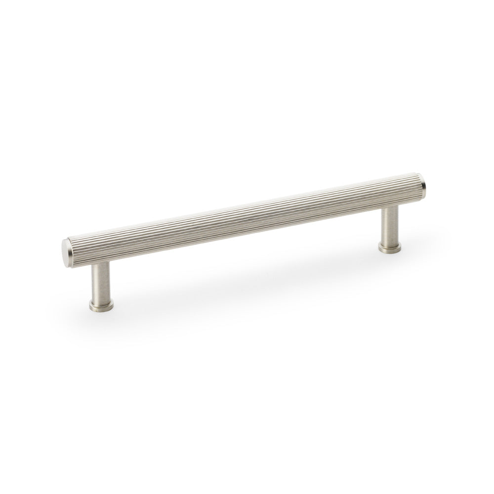 Crispin Reeded T-Bar Pull Handle — Satin Nickel