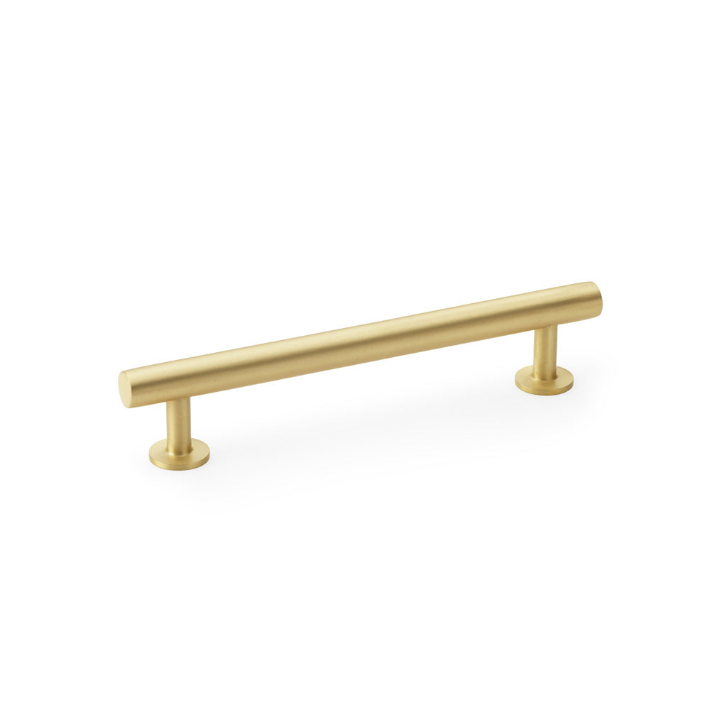 Round T-Bar Pull Handle — Satin Brass