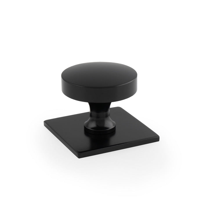 Bullion Cabinet Knob on Square Backplate
