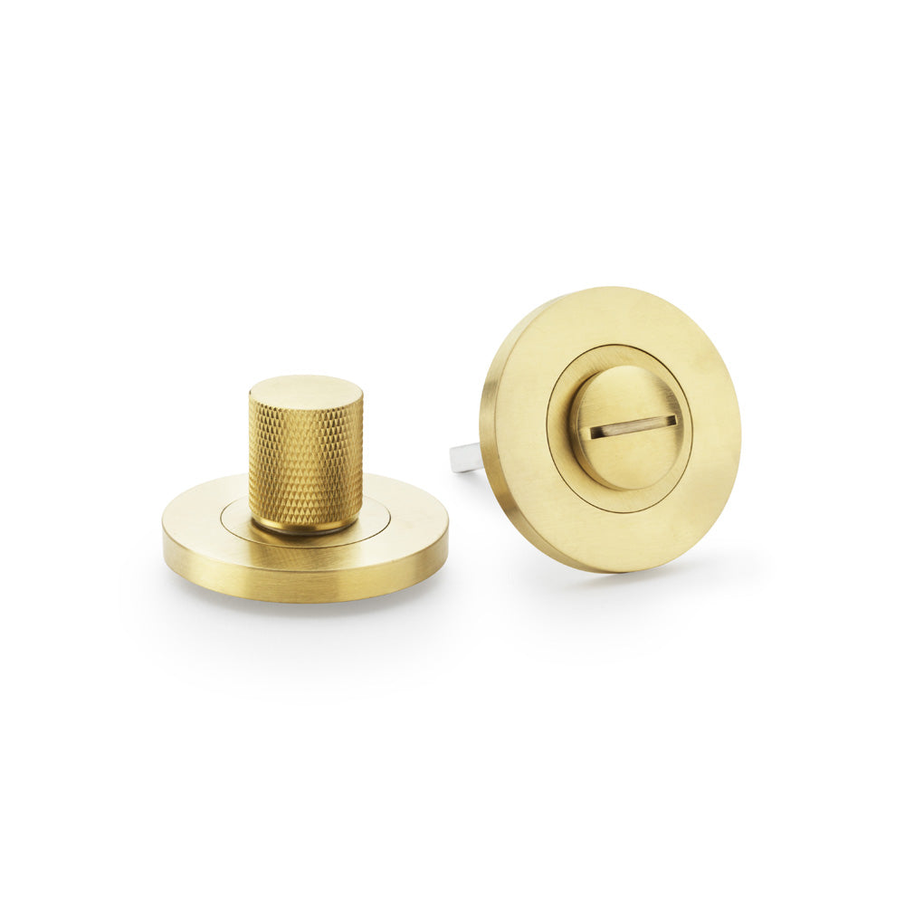 Round Rose - Slim - Knurled Bathroom Turn & Release