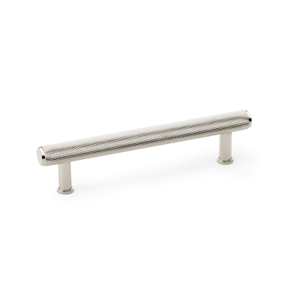 Crispin Knurled T-Bar Pull Handle — Polished Nickel