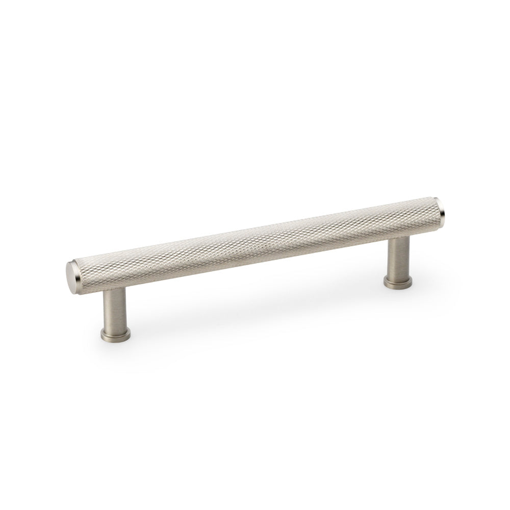 Crispin Knurled T-Bar Pull Handle — Satin Nickel