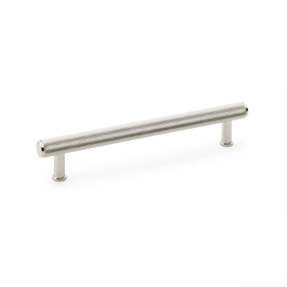 Crispin Knurled T-Bar Pull Handle — Polished Nickel