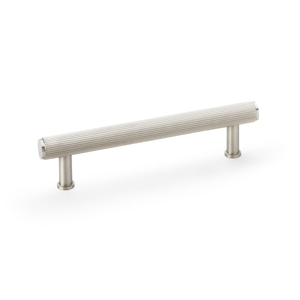 Crispin Reeded T-Bar Pull Handle — Satin Nickel