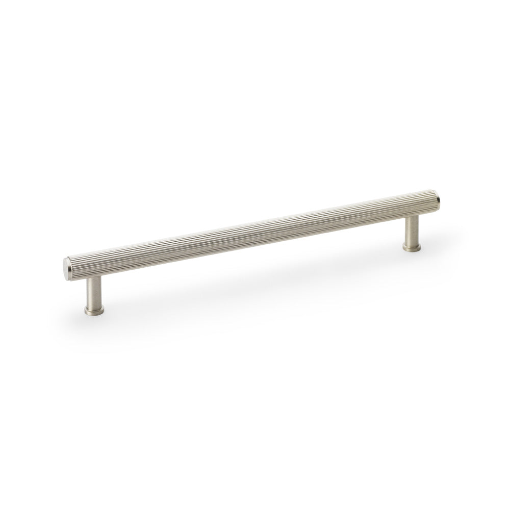 Crispin Reeded T-Bar Pull Handle — Satin Nickel