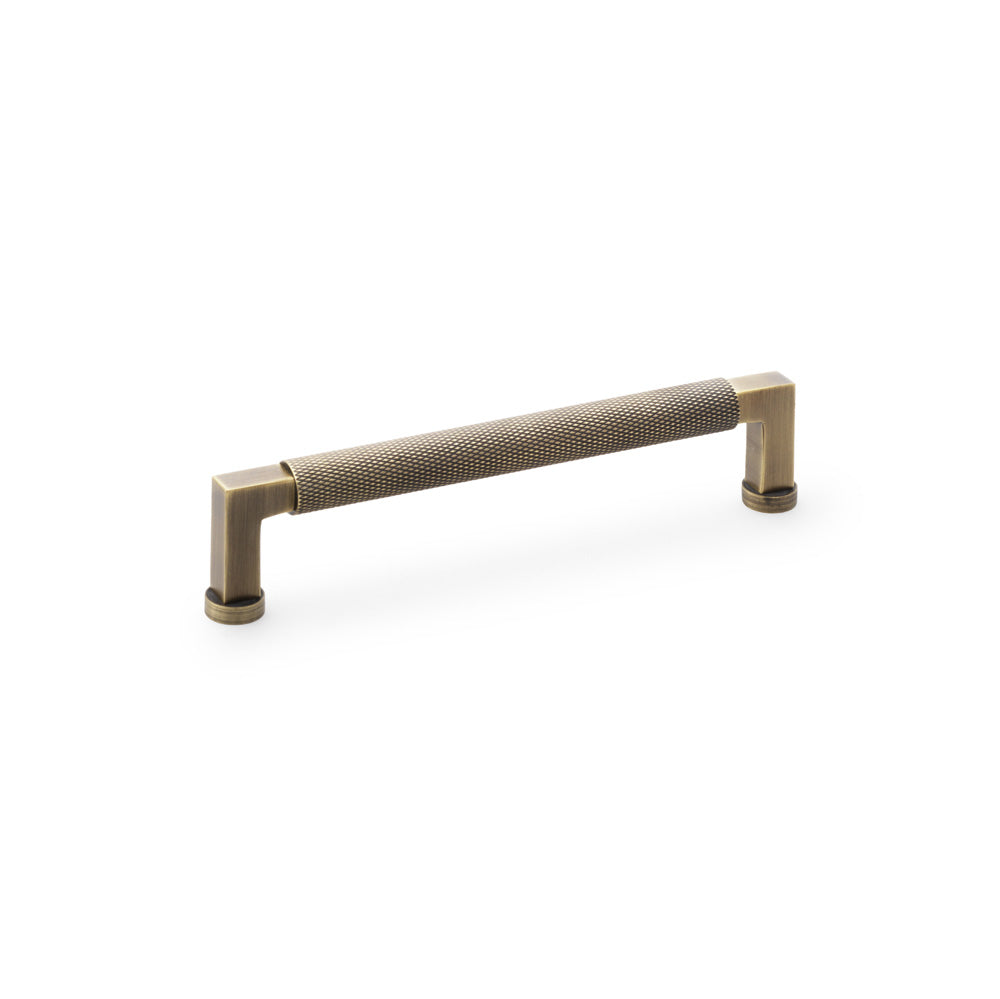 Camille Knurled Pull Handle — Antique Brass
