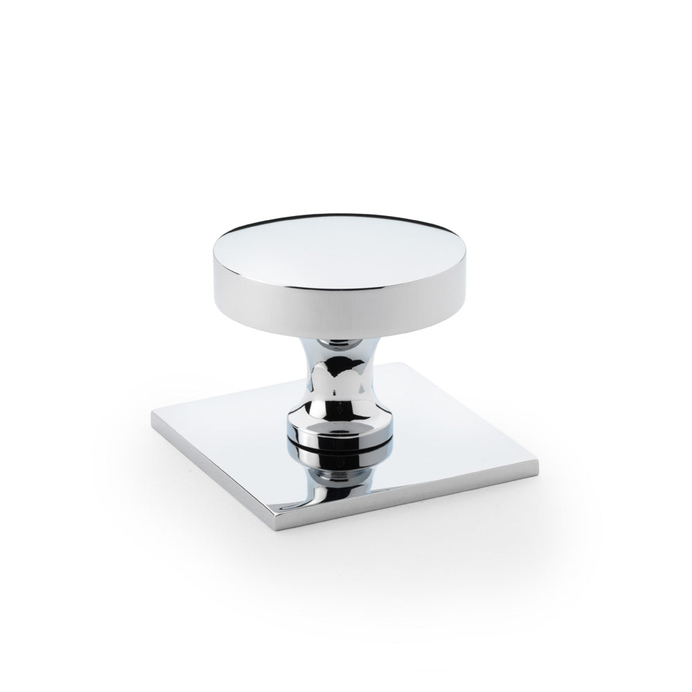 Bullion Cabinet Knob on Square Backplate