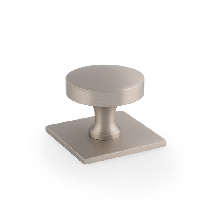 Bullion Cabinet Knob on Square Backplate