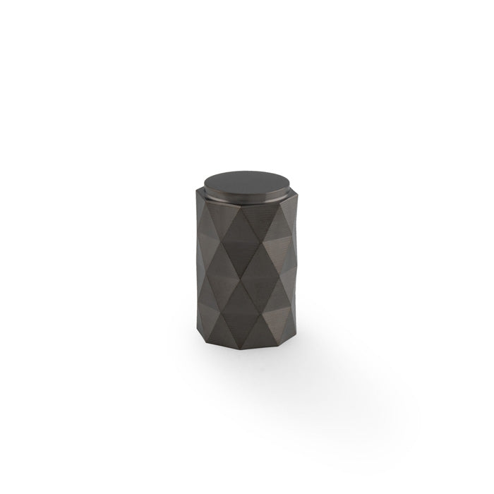 Diamond Cut Cylinder Cabinet Knob