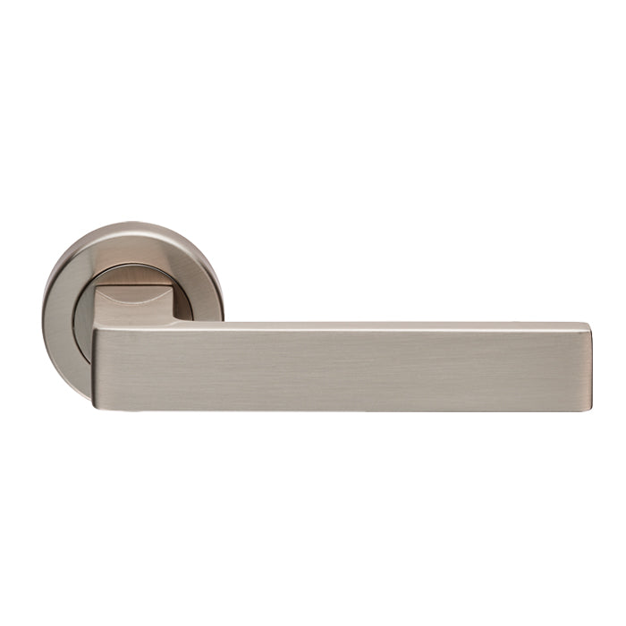 The Sasso Lever in Satin Nickel