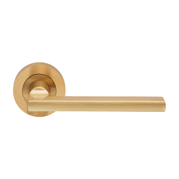 The Trentino Lever in Satin Brass