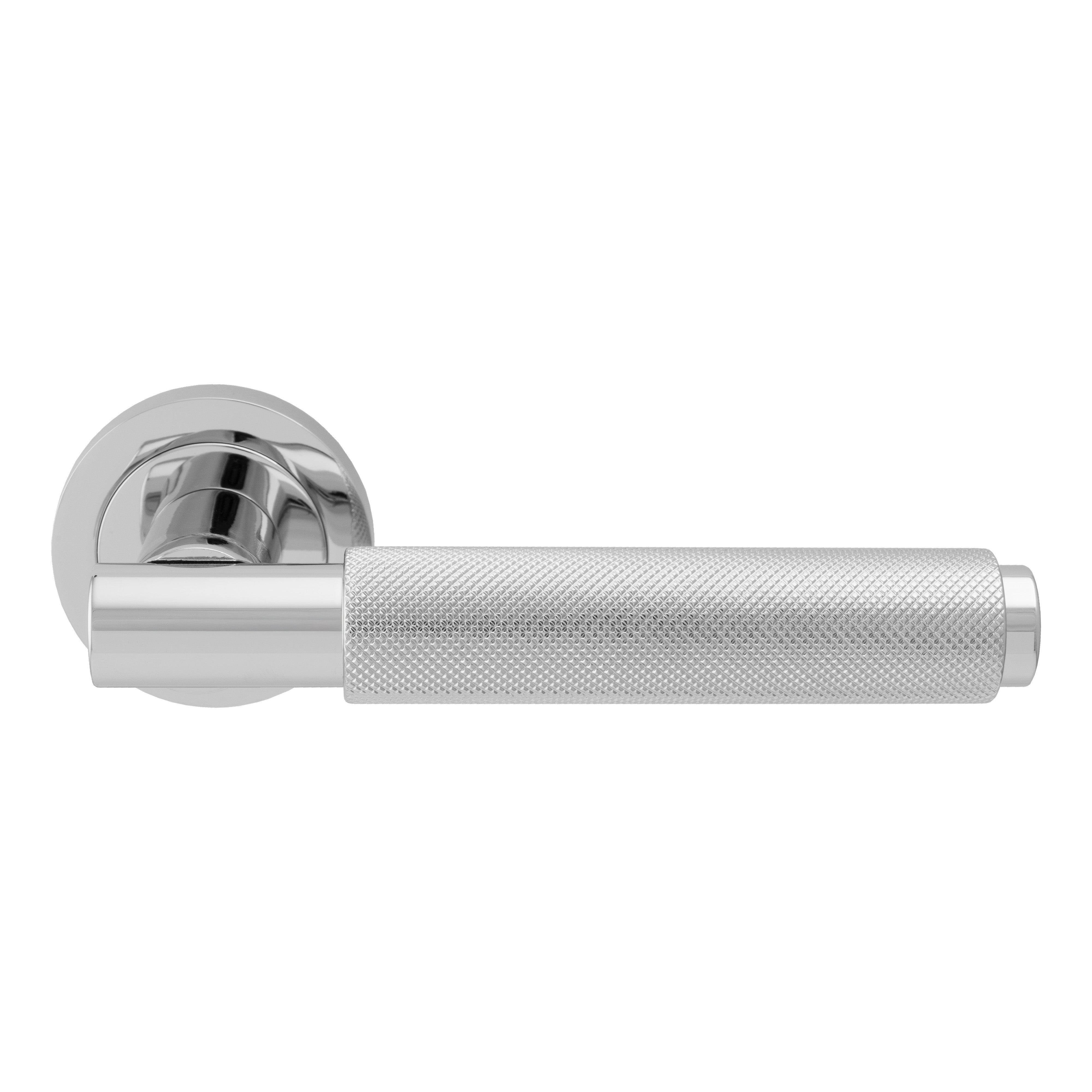 The Varese Knurled Lever in Polished Chrome
