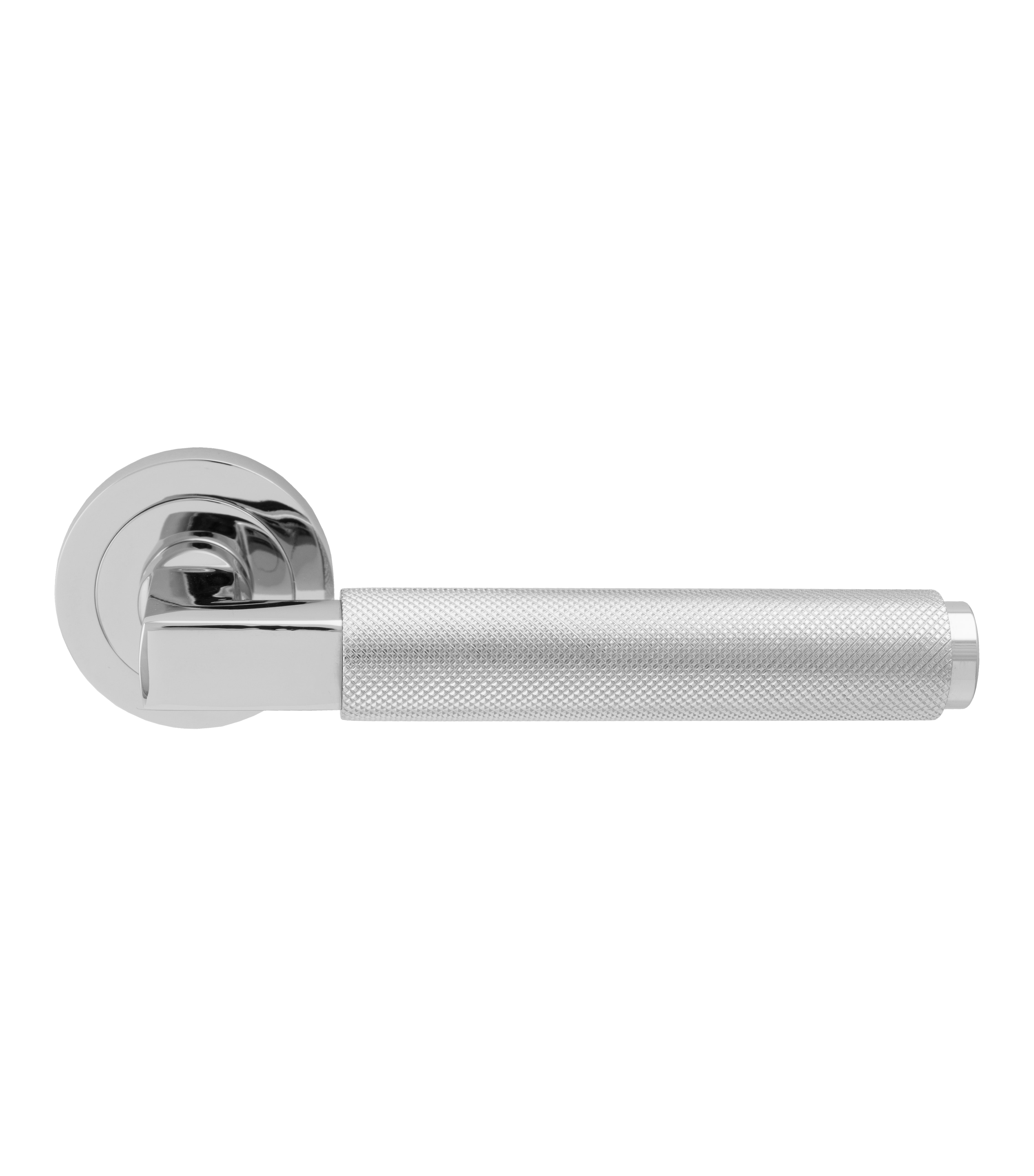 The Terazzo Antique Brass Lever in Polished Chrome