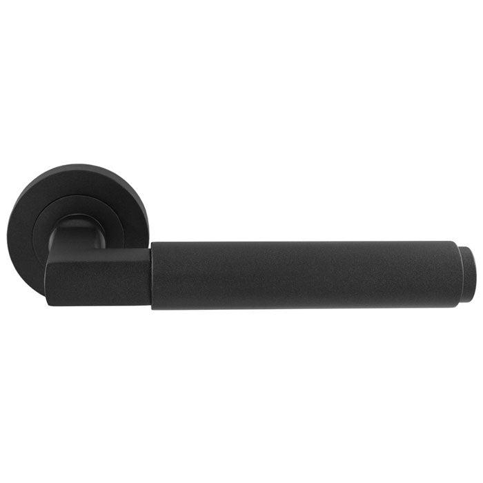 The Masano Antique Brass Lever in Matt Black