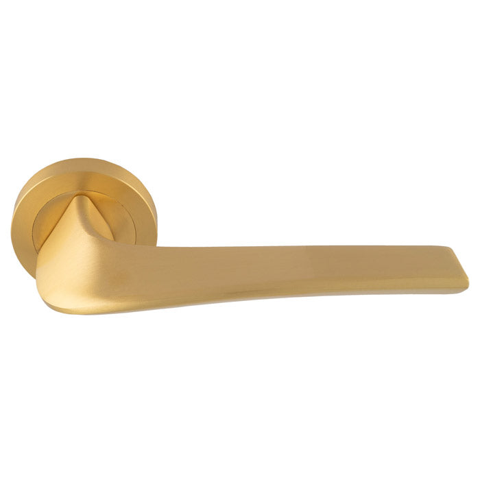 The Master Lever in Satin Brass